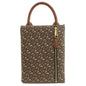 BURBERRY Handbag PVC Brown B logo total pattern