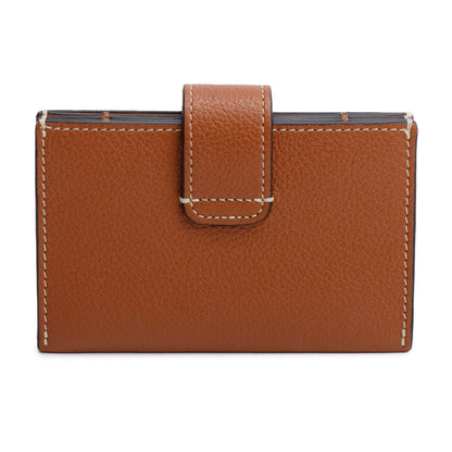 Celine 2025 Tan Supple Grained Calfskin Leather Accordeon Card Holder Nino