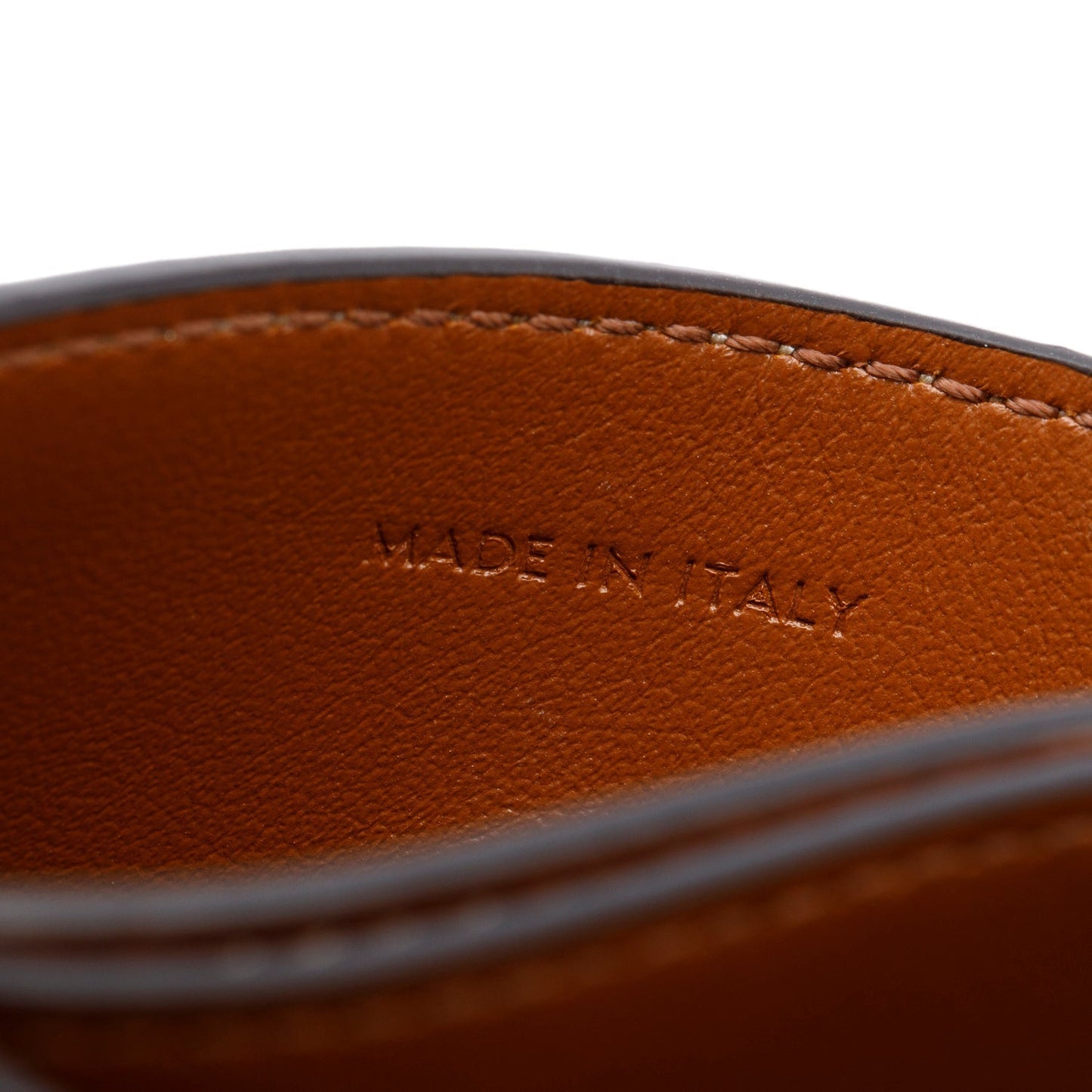 Celine 2025 Tan Supple Grained Calfskin Leather Accordeon Card Holder Nino