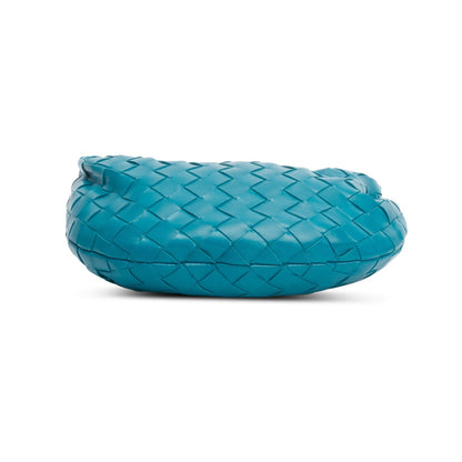 Bottega Veneta Teal Lambskin Intrecciato Mini Jodie