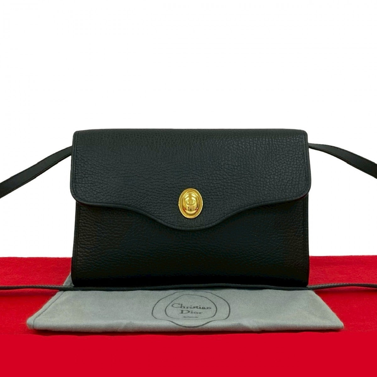 Dior Shoulder Bag leather black Rovelle Bags
