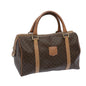 Luxury CELINE Macadam Canvas Boston Bag PVC Brown 65586