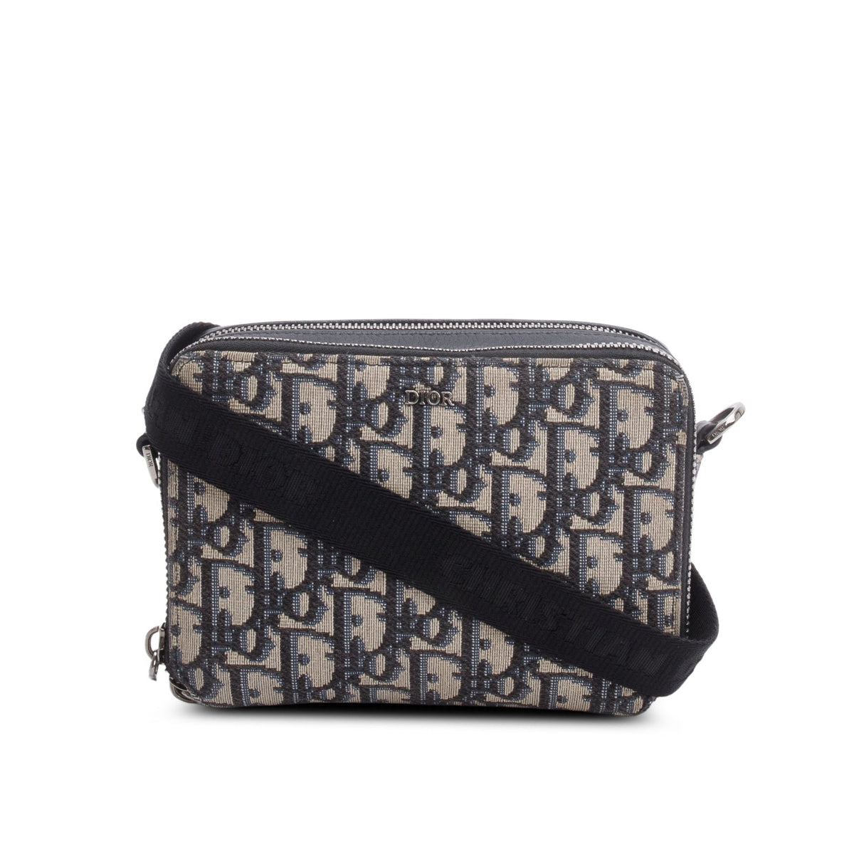 Christion Dior 2020 Oblique Jacquard Zipped Pouch Crossbody Rovelle Bags