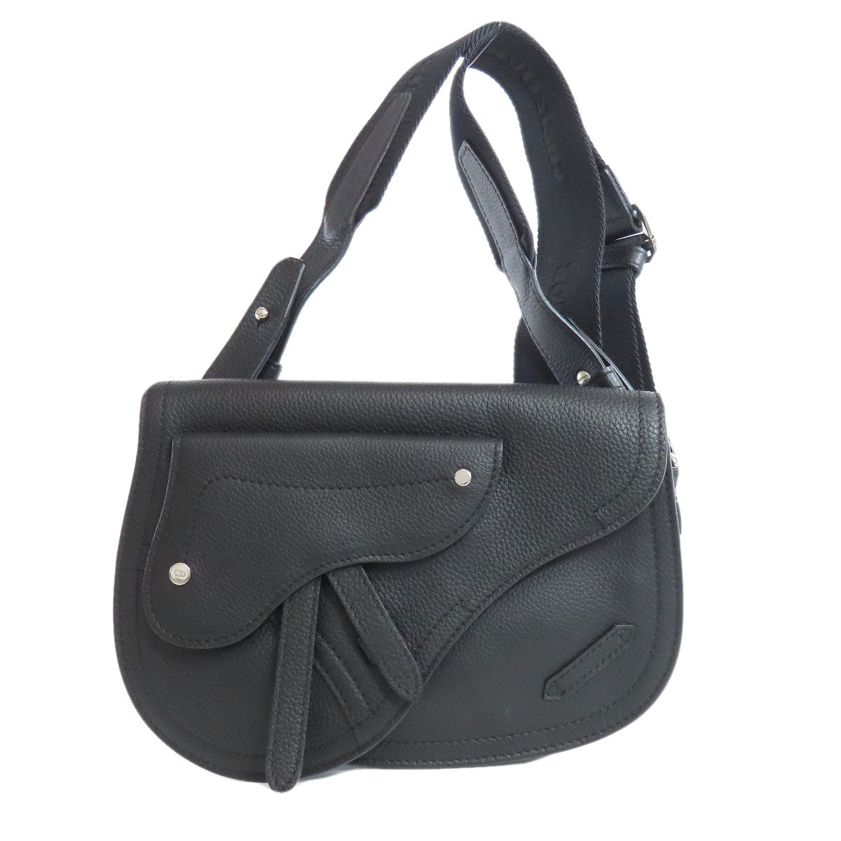 Christian Dior Shoulder Bag Calfskin black saddle Women Rovelle Bags