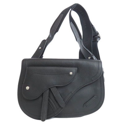 Christian Dior Shoulder Bag Calfskin black saddle Women Rovelle Bags