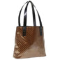 Luxury CELINE Macadam Canvas Tote Bag Brown 65721