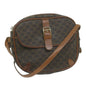 Luxury CELINE Macadam Canvas Shoulder Bag PVC Leather Brown 65786