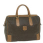 Luxury CELINE Macadam Canvas Boston Bag PVC Brown 65800