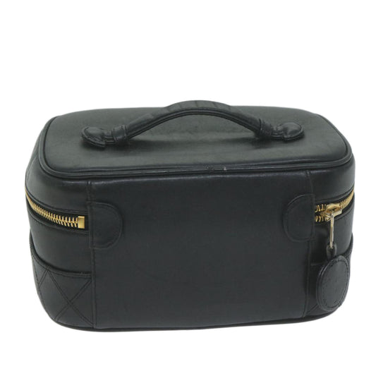 Chanel Vanity Leather Black Clutch Rovelle Bags