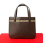 BURBERRY Handbag leather Brown