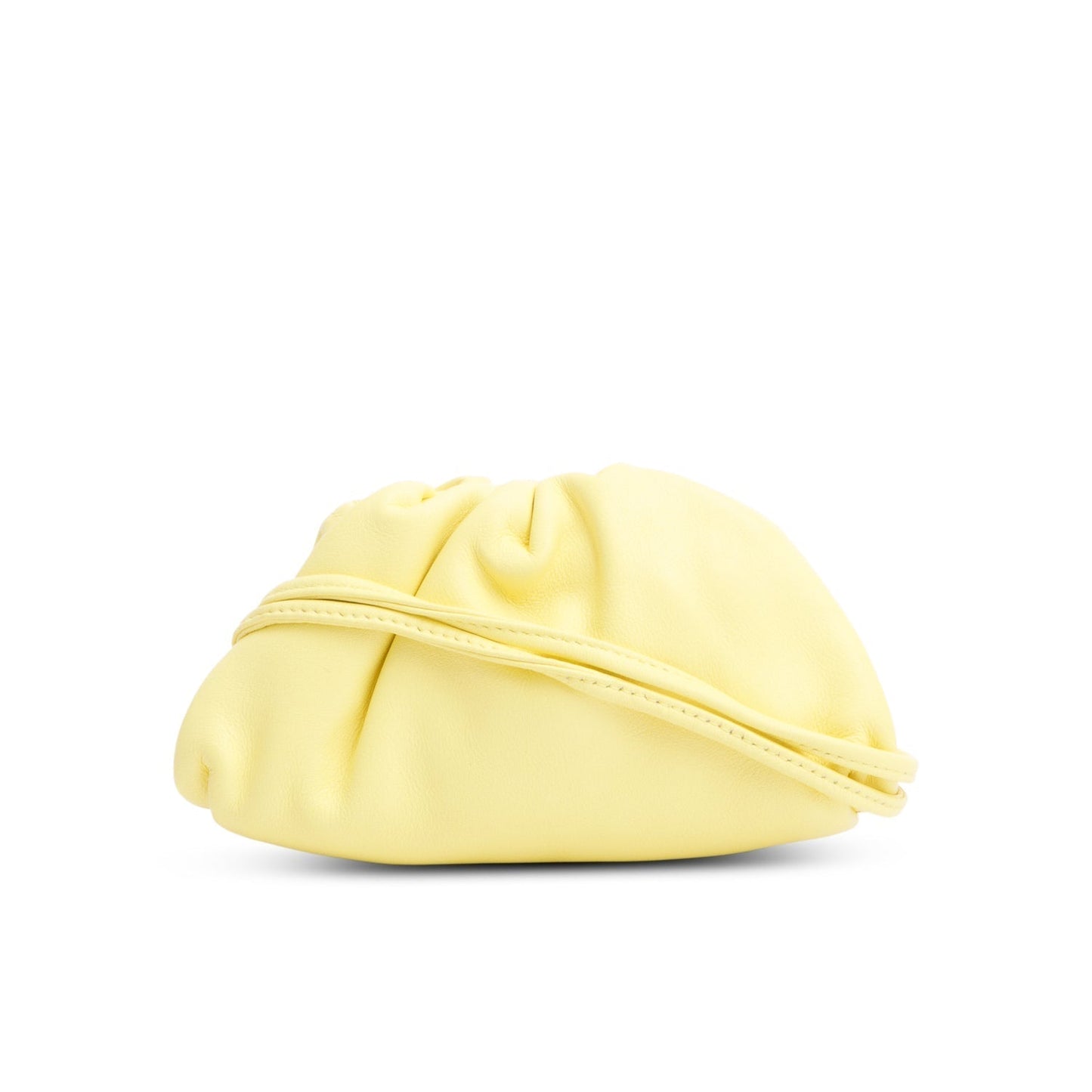 Bottega Veneta Yellow Butter Calfskin Leather The Mini Pouch