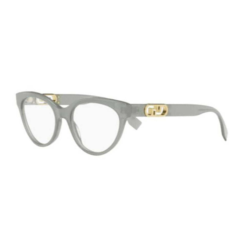 Fendi Eyeglasses Cat Eye Full Rim, Grey Frame and Clear Demo Lenses Lens FE50066I095 Rovelle Bags