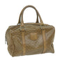 Luxury CELINE Macadam Canvas Boston Bag Beige 65912