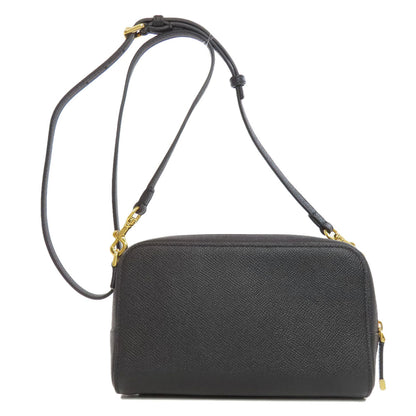 Christian Dior Shoulder Bag Calfskin black Karo double pouch Women Rovelle Bags