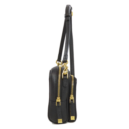 Christian Dior Shoulder Bag Calfskin black Karo double pouch Women Rovelle Bags