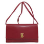 BURBERRY Long Wallet Purse leather Red Shoulder wallet