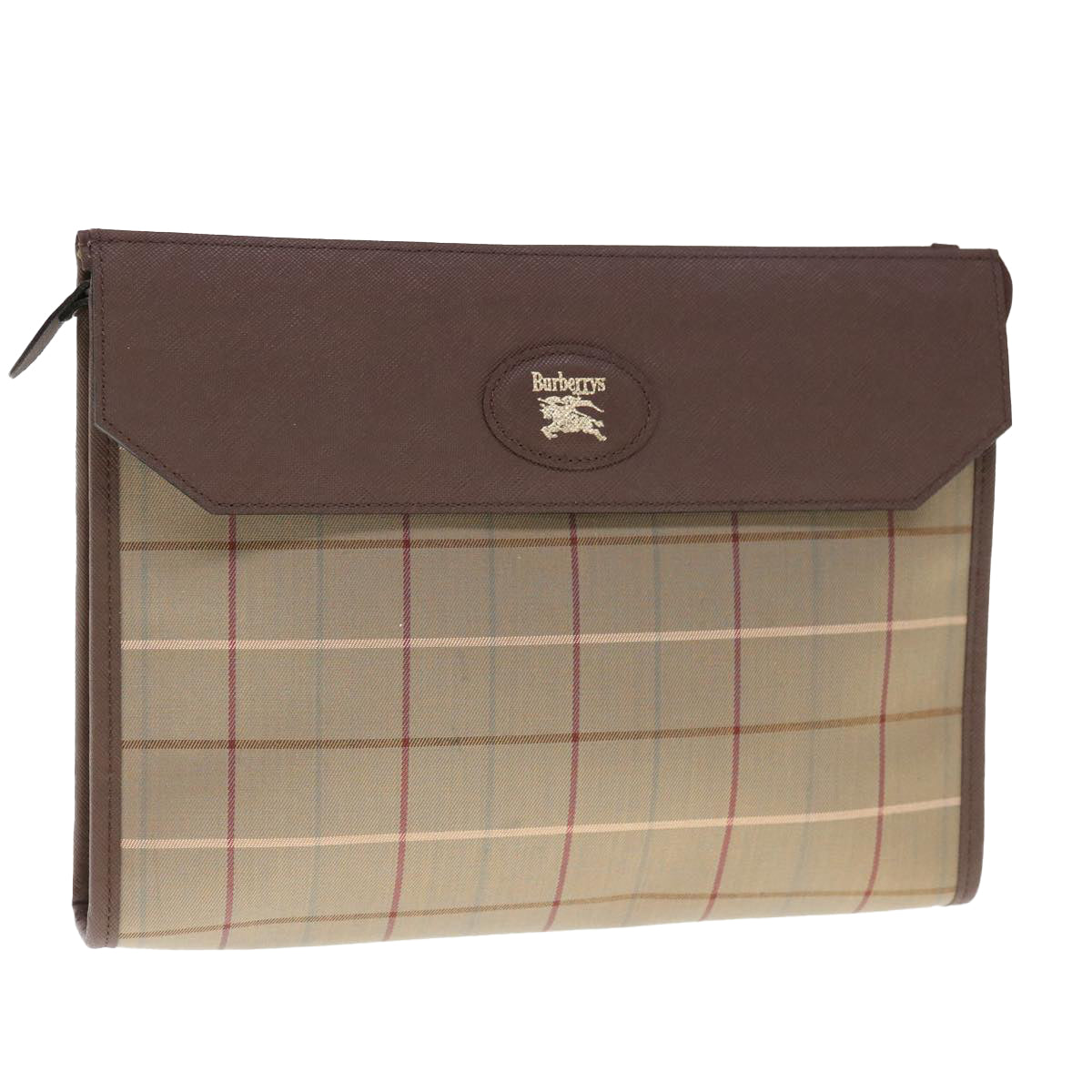 Burberry BURBERRYSs Nova Canvas Brown Clutch Bag Style 2