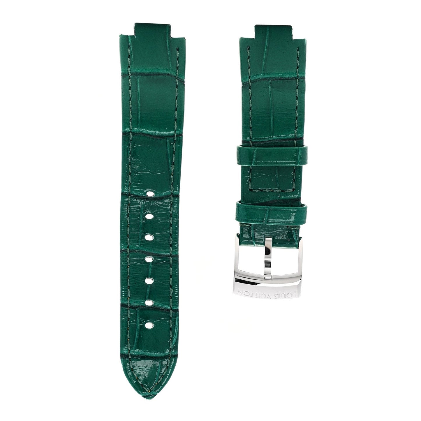 Stainless Steel Monogram Diamond 33mm Tambour Slim Quartz Watch