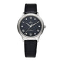 Stainless Steel Alligator Diamond 34mm De Ville Prestige Automatic Watch Blue 434.13.34.20.53.002