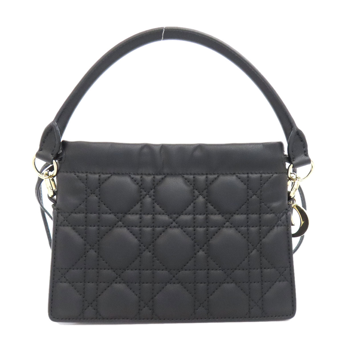 Christian Dior Handbag Calfskin black Lady Dior Millie 2WAY Women Rovelle Bags