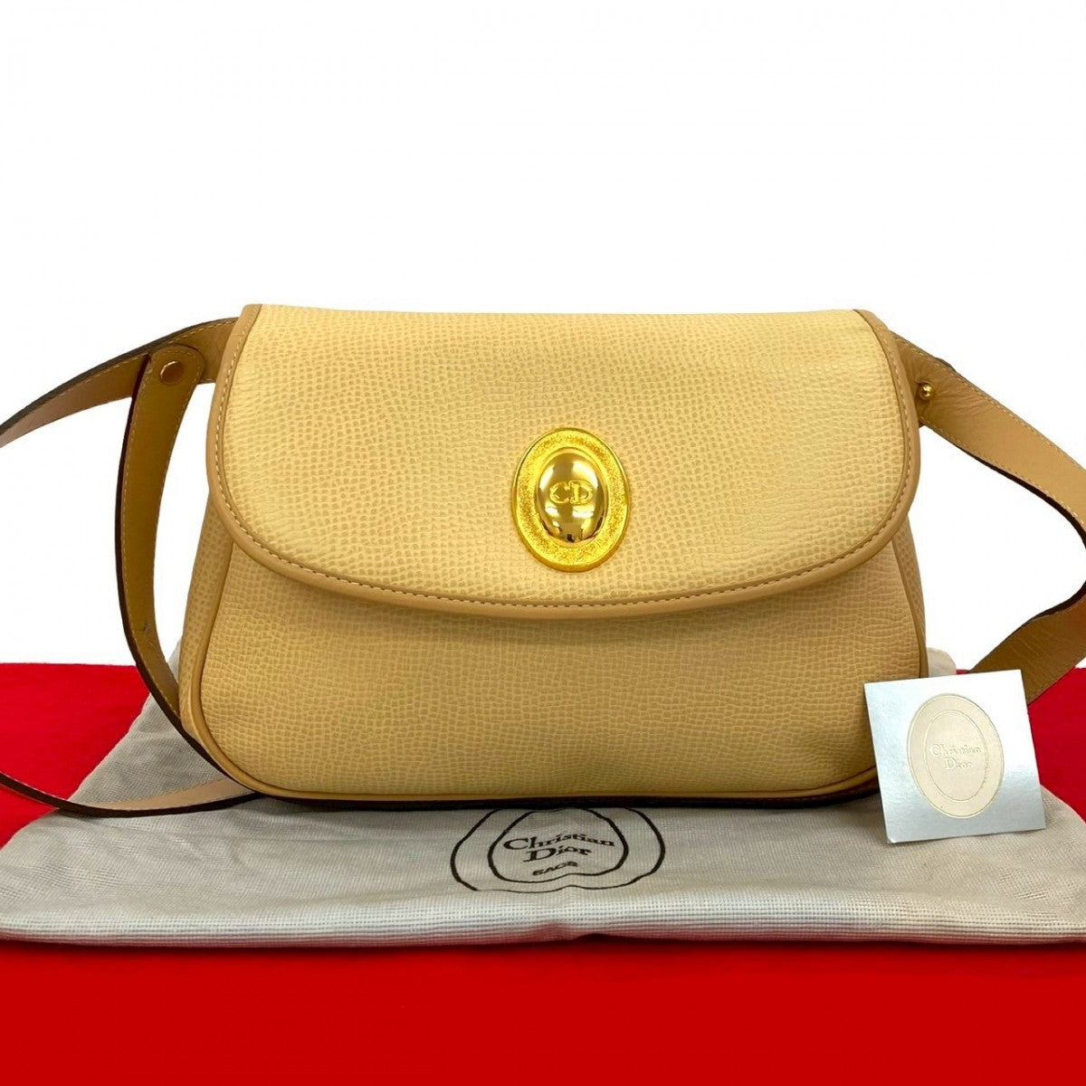 Dior Shoulder Bag leather beige Rovelle Bags