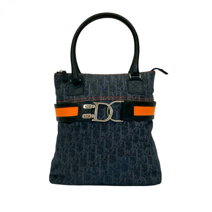 Dior Handbag denim Navy Dior Flight Rovelle Bags