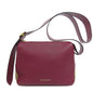 BURBERRY Shoulder Bag leather purple logo Women