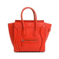 Celine Orange Calfskin Leather Micro Luggage Tote