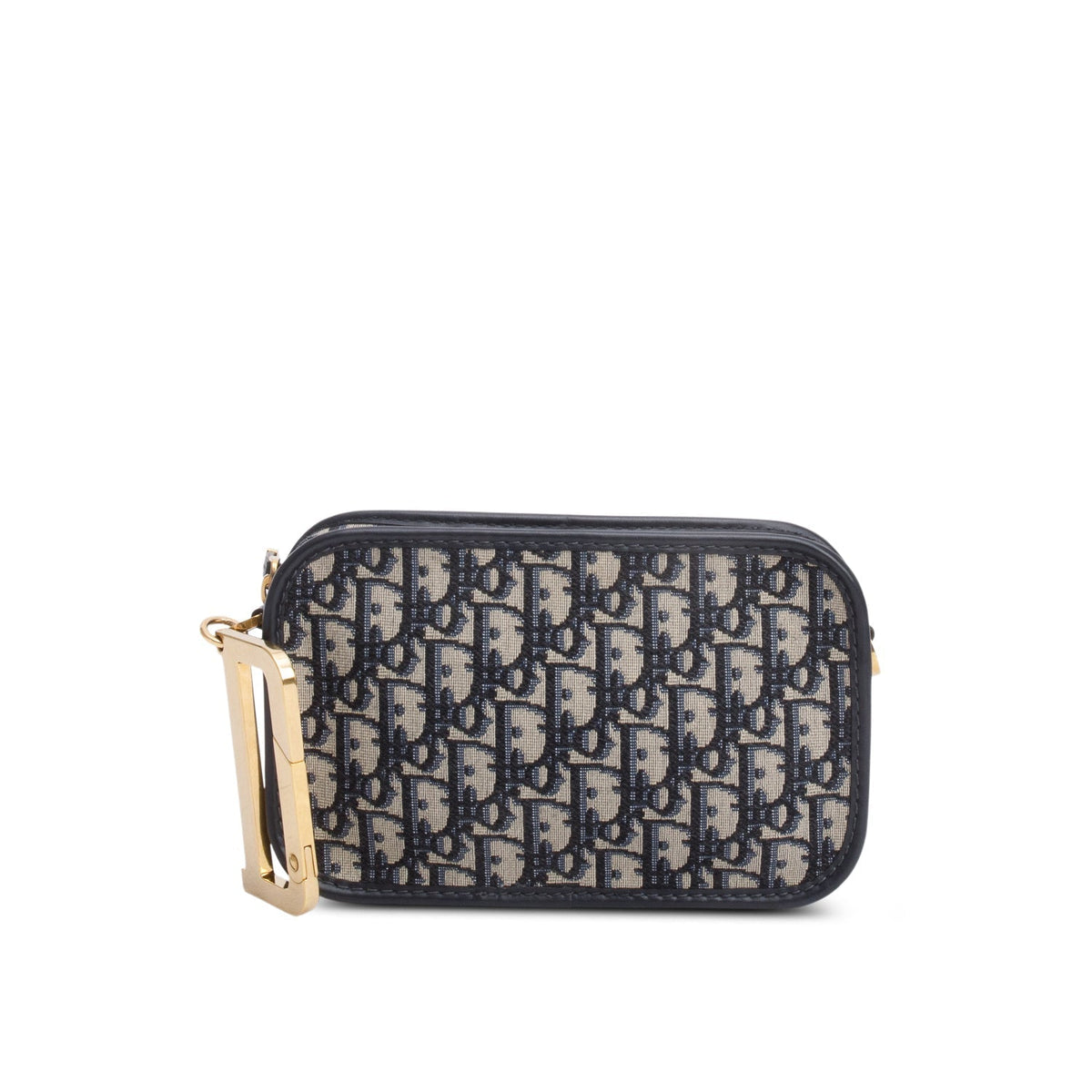 Christian Dior Navy Oblique Diorquake Clutch Rovelle Bags