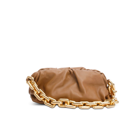 Bottega Veneta Brown Nappa Leather The Chain Pouch