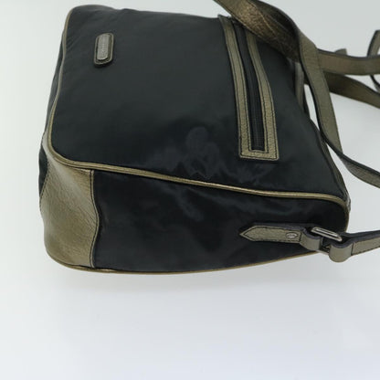 Burberry Auth Nylon Black Shoulder Bag
