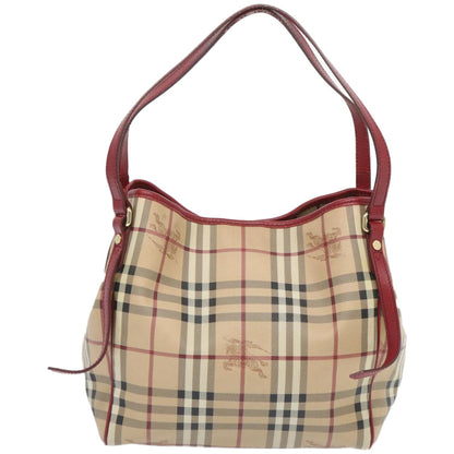 Burberry Nova Auth Leather Beige Tote Bag Style 7