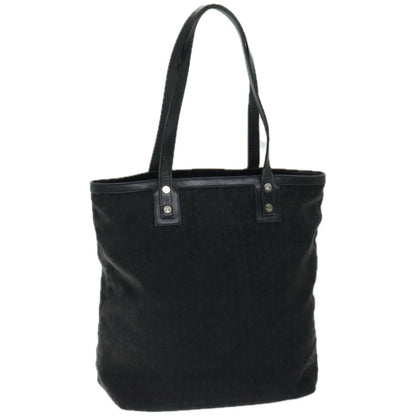 Luxury CELINE C Macadam Canvas Tote Bag Black 66820