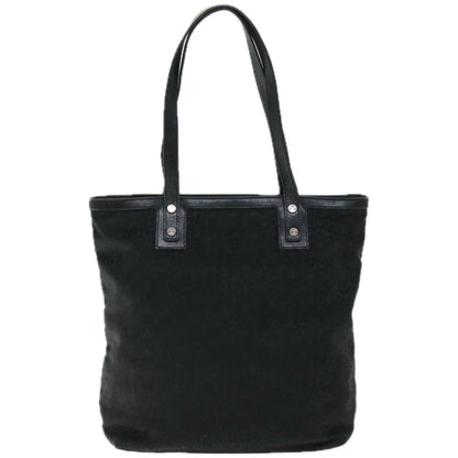 Luxury CELINE C Macadam Canvas Tote Bag Black 66820