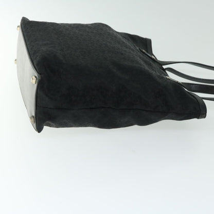Luxury CELINE C Macadam Canvas Tote Bag Black 66820