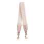 Christian Dior Pink/Beige Embroidered Woven Shoulder Strap Rovelle Bags