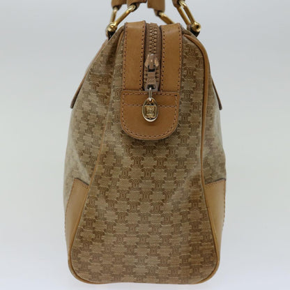 Luxury CELINE Macadam Canvas Hand Bag Beige 66921