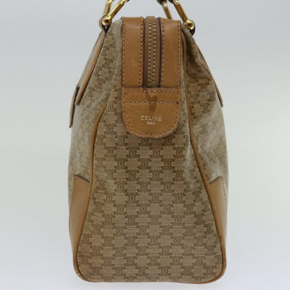 Luxury CELINE Macadam Canvas Hand Bag Beige 66921