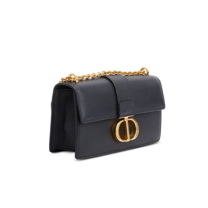 Christian Dior 2022 Black Calfskin 30 Montaigne East-West Chain Bag Rovelle Bags
