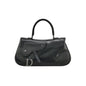 Dior Top Handle Saddle Bag Black Smooth Shiny Calfskin Leather Rovelle Bags