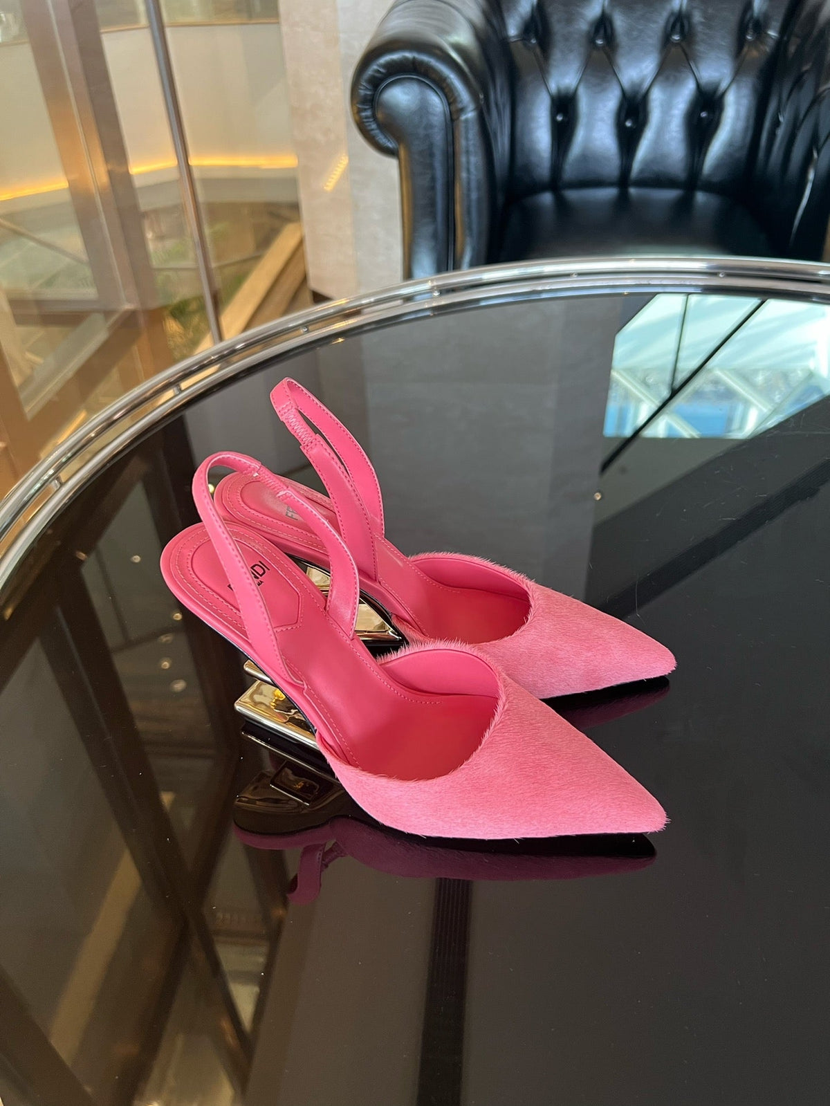 Fendi First Heel Slingbacks