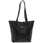 Luxury CELINE Macadam Canvas Tote Bag PVC Leather Black 67059