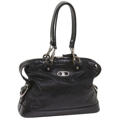 Luxury CELINE Hand Bag Leather Black 67072