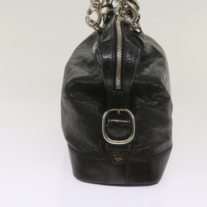 Luxury CELINE Hand Bag Leather Black 67072