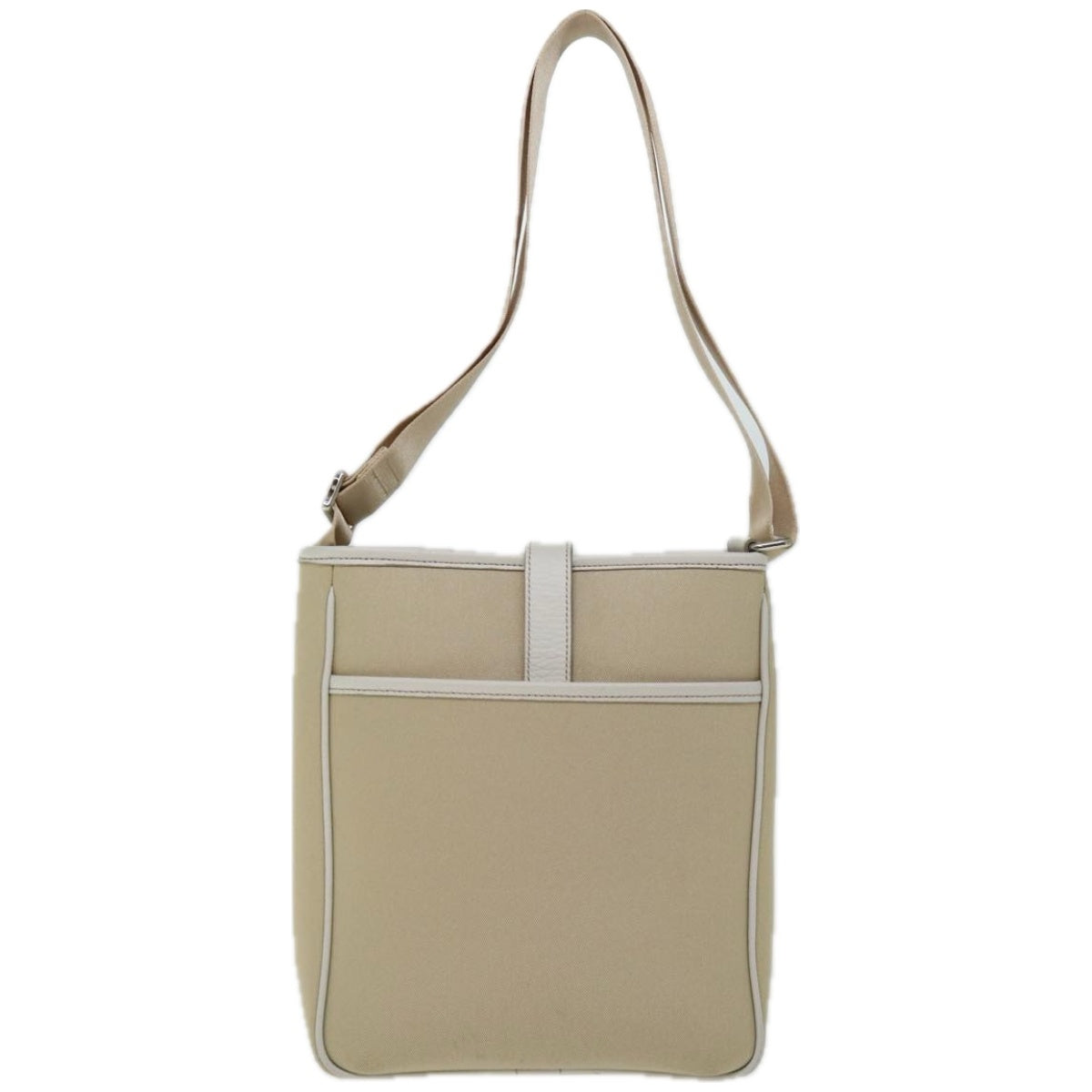 Luxury Burberry Nova Check Shoulder Bag Canvas Beige Auth 67083