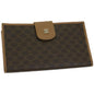 Luxury CELINE Macadam Canvas Wallet PVC Leather Brown  67107