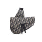 Christian Dior 2022 Navy Oblique Canvas Jacquard Saddle Bag Rovelle Bags