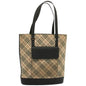 Burberry Nova Auth Canvas Beige Shoulder Bag