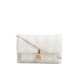 Christian Dior 2022 White Lambskin Cannage My Dior Daily Chain Pouch Rovelle Bags