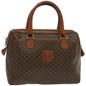 Luxury CELINE Macadam Canvas Hand Bag PVC Brown 67335